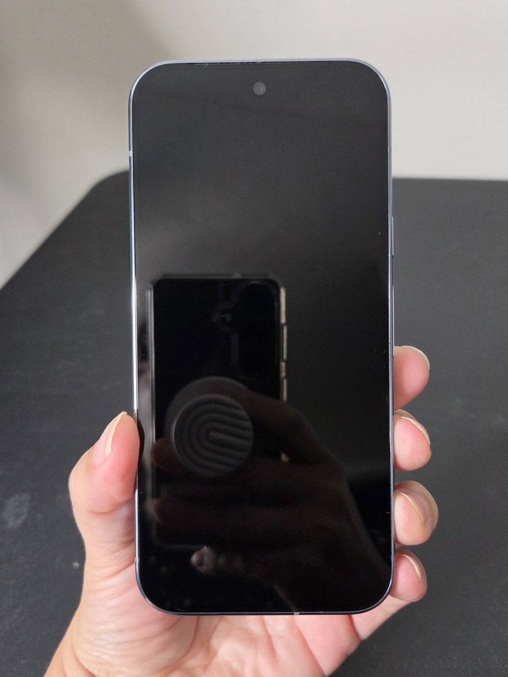 google Pixel 10 Phone Black Front with Silver Frame